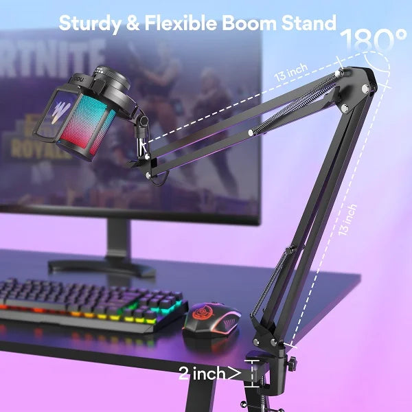 Maonocaster Gamerwave Condenser USB Gaming RGB Microphone - DGM20S Maonocaster Gamerwave Condenser USB Gaming RGB Microphone - DGM20S